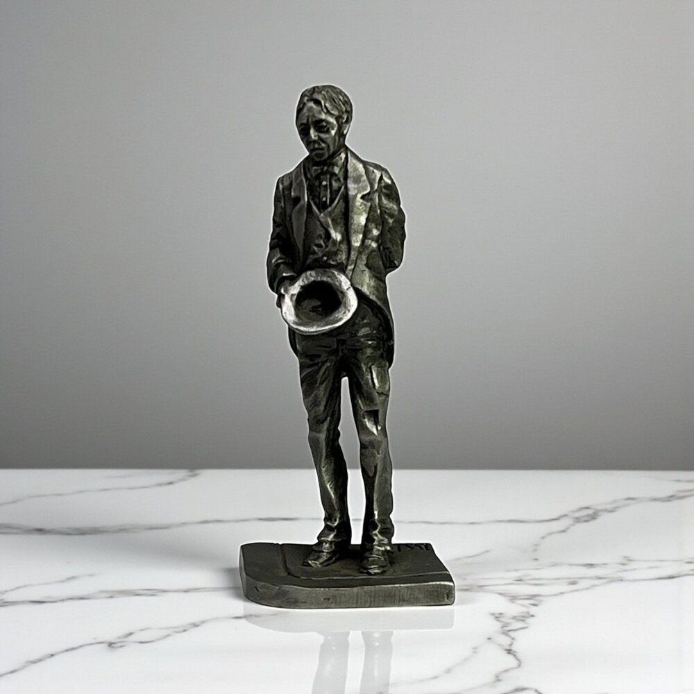 Vintage Franklin Mint After The Crash Pewter Figurine From 1980